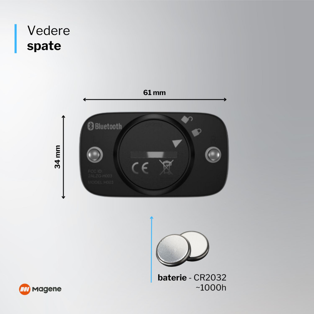 Centură  cu senzor de HRM (Heart Rate Monitor) multisport [4]
