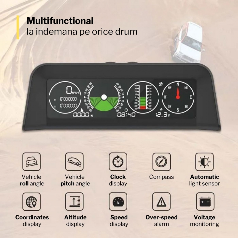 Inclinometru off-road pentru auto 4x4 [5]