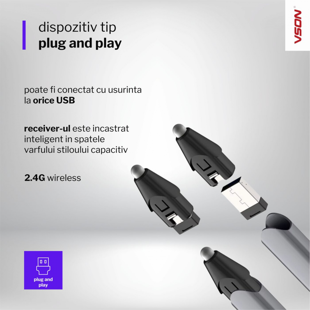 Indicator laser pentru prezentare cu funcție de stylus capacitiv pentru flip board  [5]