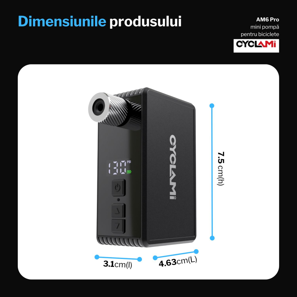 Mini pompa de aer automată pentru biciclete [8]