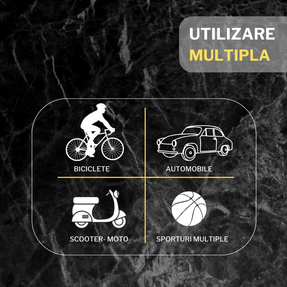 Mini pompa portabila de aer pentru biciclete [21]
