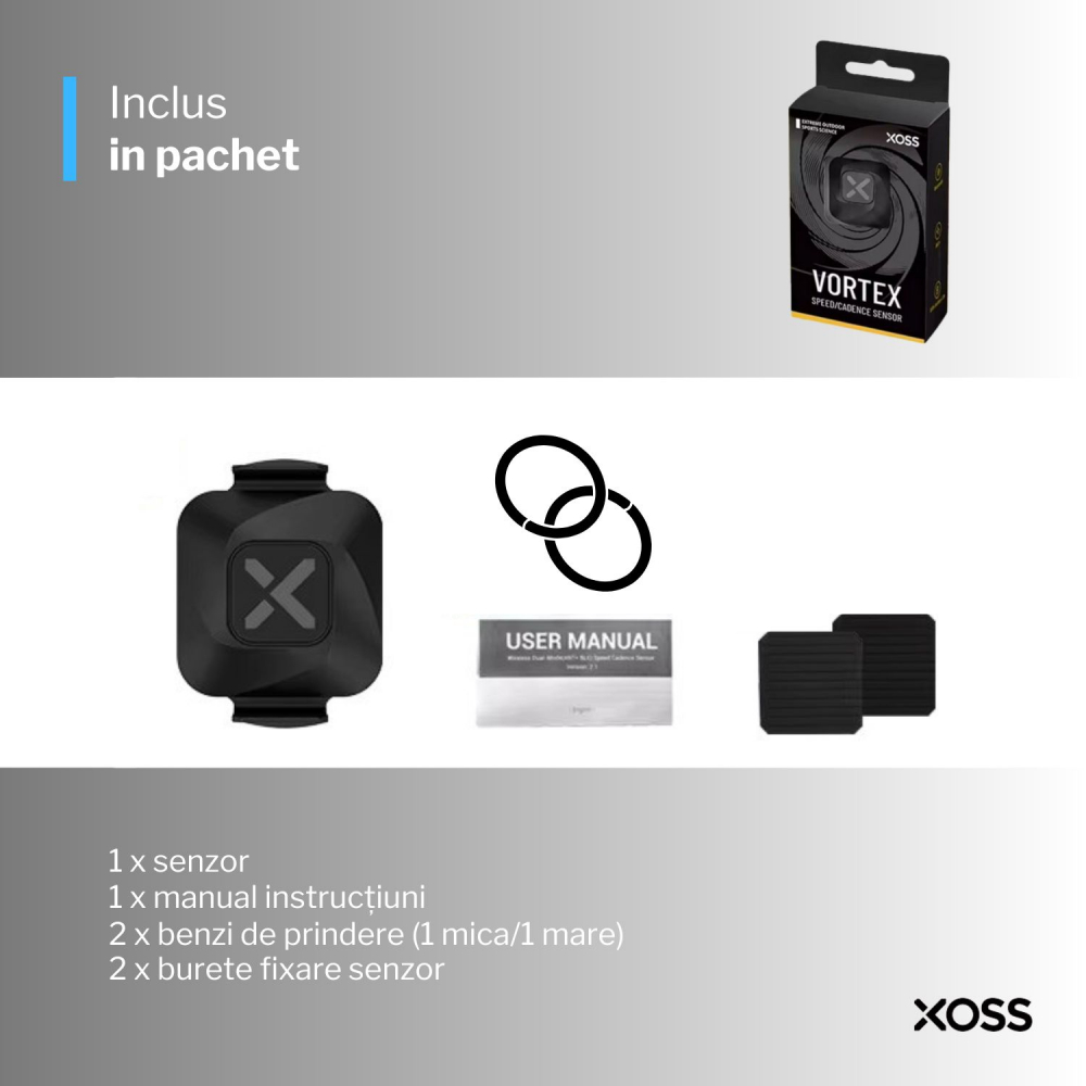 XOSS Vortex - senzor pentru măsurarea vitezei si cadenței unei biciclete [10]