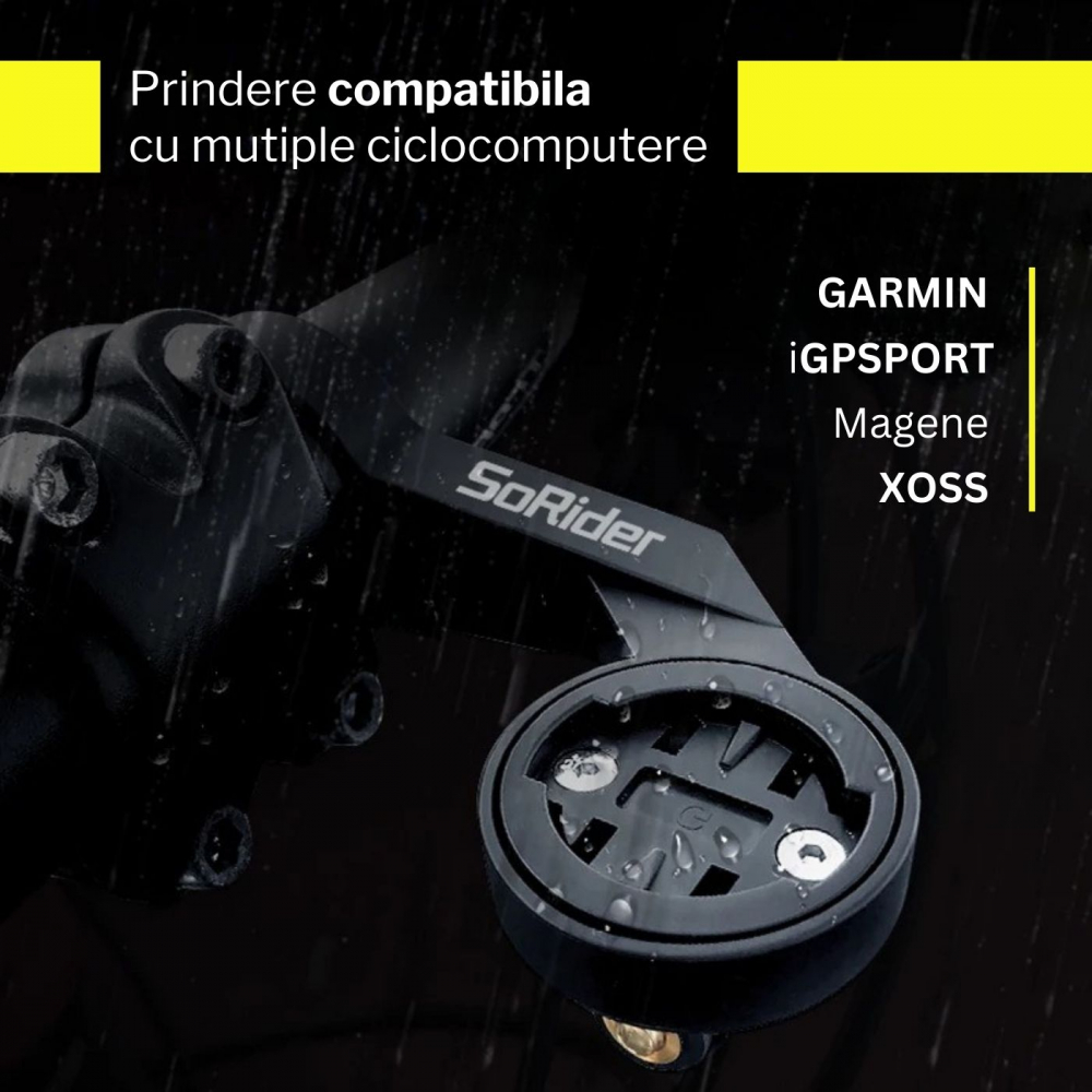 Suport prindere ciclocomputer pentru ghidon bicicleta mutibrand [5]