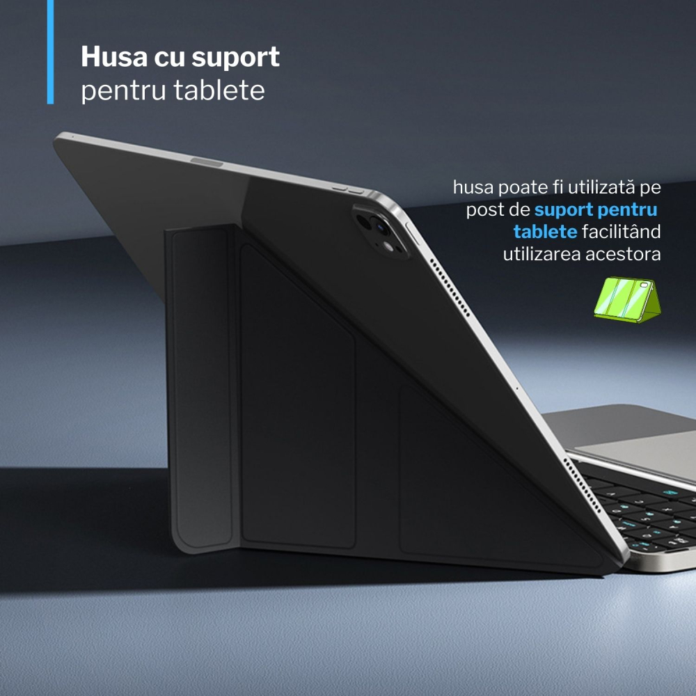 Tastatura pliabila wireless - conectare 3 dispozitive simultan [11]
