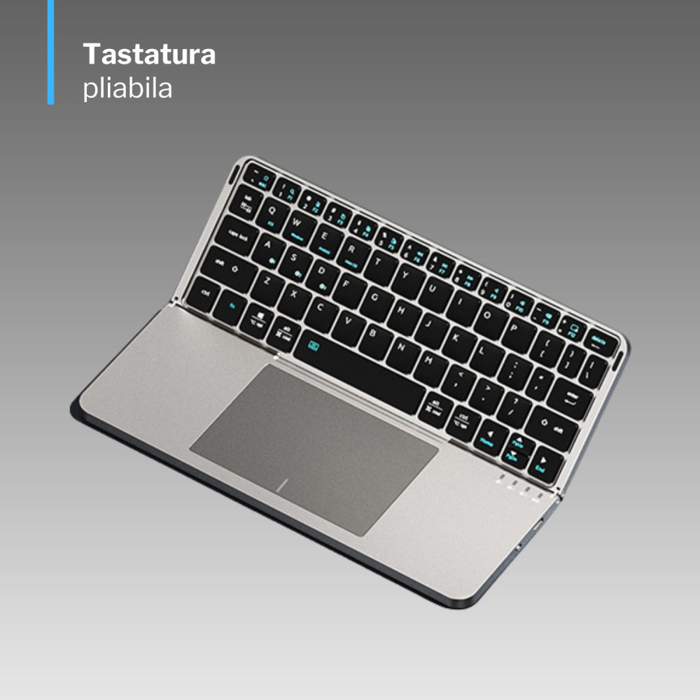 Tastatura pliabila wireless - conectare 3 dispozitive simultan [2]