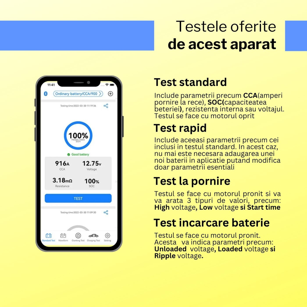 Aparat testare baterie auto [4]