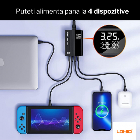 Incarcator USB ultra rapid (GaN) cu putere de 100W [7]