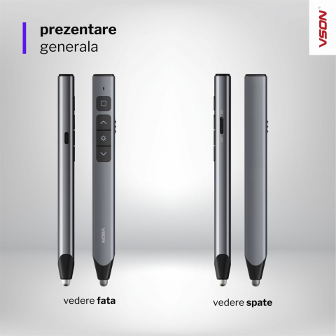 Indicator laser pentru prezentare cu funcție de stylus capacitiv pentru flip board  [1]