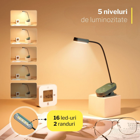 Lampa de veghe pentru citit cu LED si lumina odihnitoare [6]