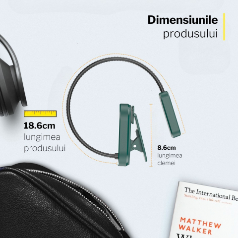 Lampa de veghe pentru citit cu LED si lumina odihnitoare [5]