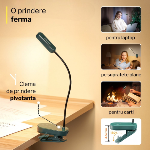 Lampa de veghe pentru citit cu LED si lumina odihnitoare [4]