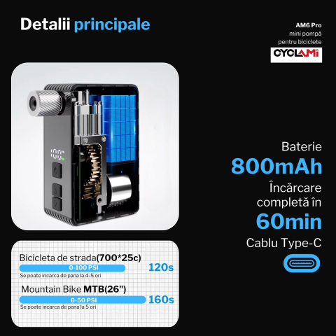 Mini pompa de aer automată pentru biciclete [3]