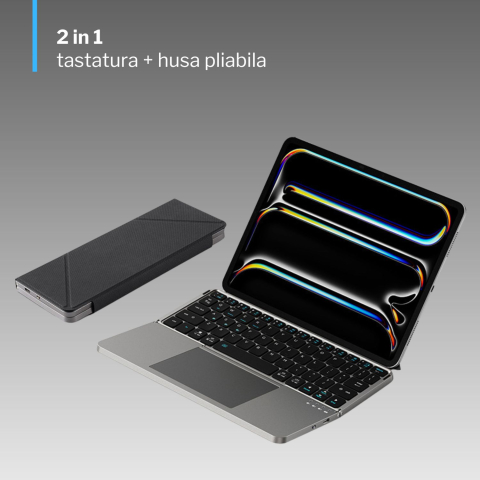 Tastatura pliabila wireless - conectare 3 dispozitive simultan [2]