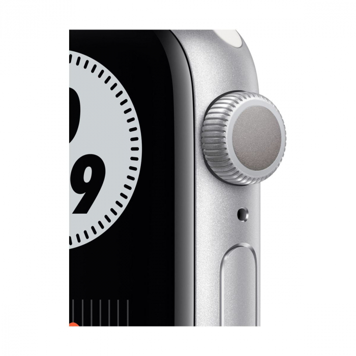 Resigilat - Apple Watch 6 GPS + Cellular, 44mm Silver Aluminium Case, White Sport Band [2]