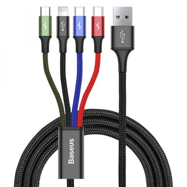 Cablu Baseus 3 in 1, USB la Lightning + MicroUSB + 2 x Type-C [1]