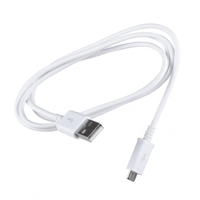 Cablu de date si incarcare Original Samsung cu mufa Micro USB, 1m, Alb [2]