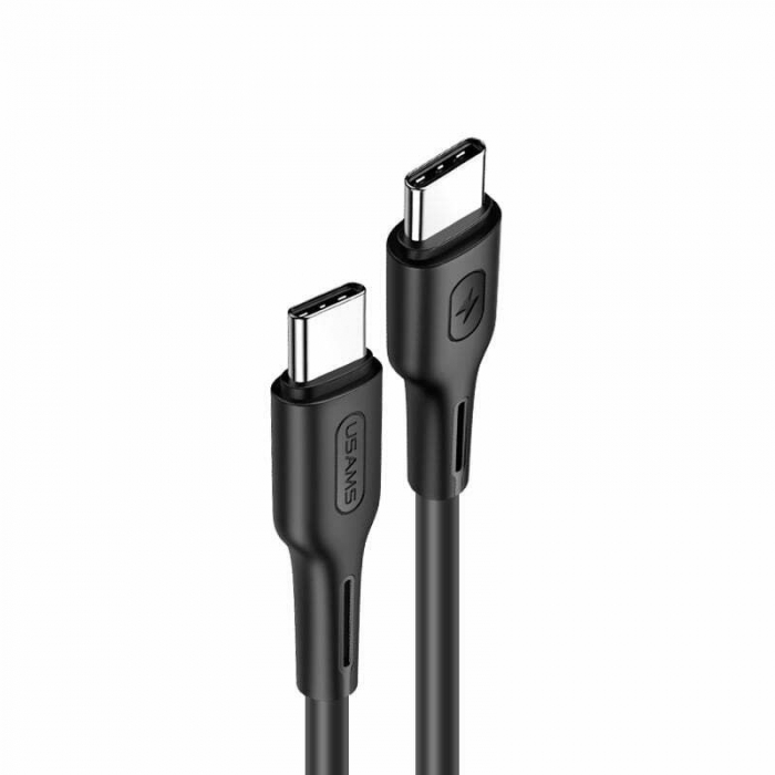 Cablu Type-C - Type-C, Usams U43, 5A, 100W, Fast Charge PD, 1.2m, Negru [1]