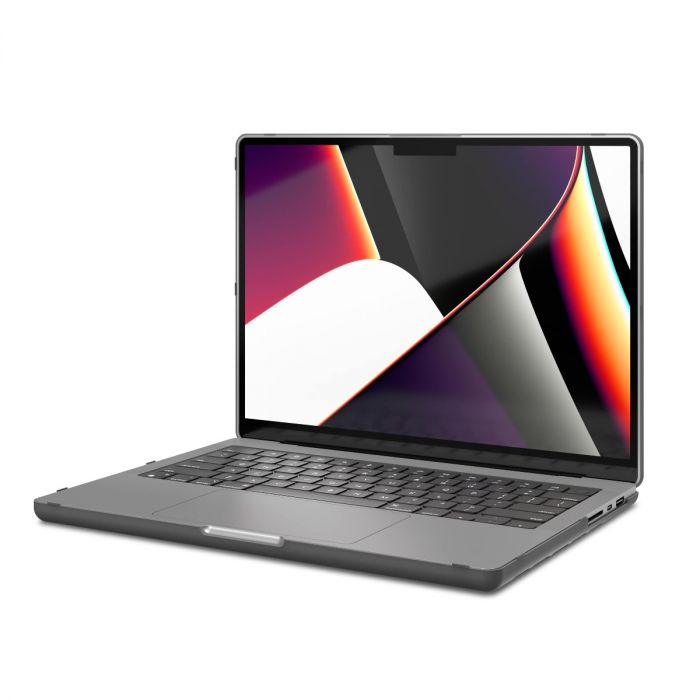 Carcasa de protectie Next One pentru MacBook Pro 14” (2021), Smoke Black [3]