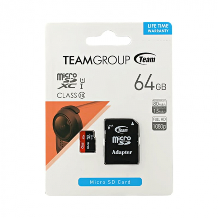 Card de memorie clasa 10, micro SD cu adaptor SD, Blister (8/16/32/64/128GB) [5]