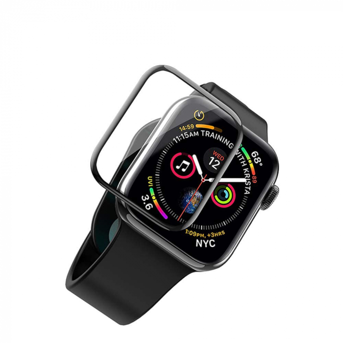 Folie de sticla Next One Clear pentru Apple Watch, 42 mm, Aplicator inclus [6]