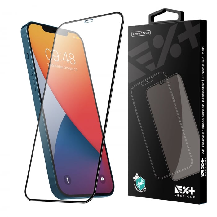 Folie de sticla Next One pentru Apple iPhone 12 Pro Max, Full Face 3D, Aplicator inclus [6]