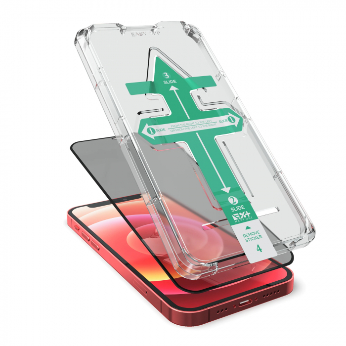 Folie de sticla Next One pentru Apple iPhone 13 Mini, Privacy, Aplicator inclus [3]