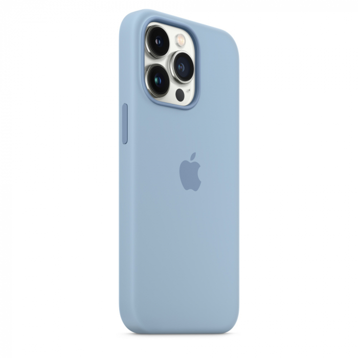 Husa Apple iPhone 13 Pro, Magsafe, Silicon, Blue Fog [4]