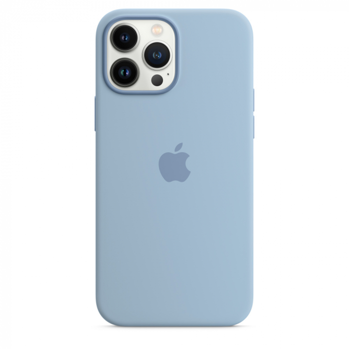 Husa Apple iPhone 13 Pro Max, Magsafe, Silicon, Blue Fog [4]