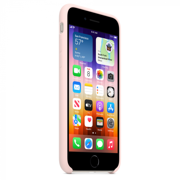 Husa Apple iPhone SE 3 (2022), Silicon, Chalk Pink [5]