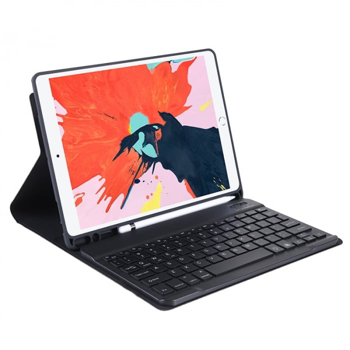 Husa cu Tastatura Bluetooth si Suport Apple Pencil pentru Apple iPad Pro 11 (2018) / Apple iPad Pro 11 (2020), Neagra [1]