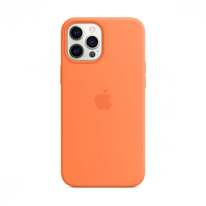 Husa din silicon Apple iPhone 12 Pro Max, MagSafe, Kumquat, MHL83ZM/A [5]