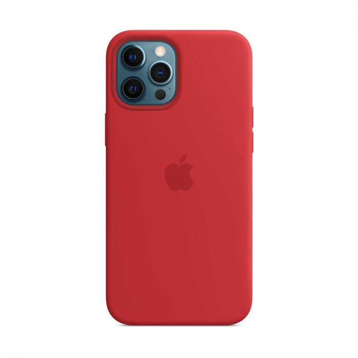 Husa din silicon Apple iPhone 12 Pro Max, MagSafe, Product RED, MHLF3ZM/A [3]