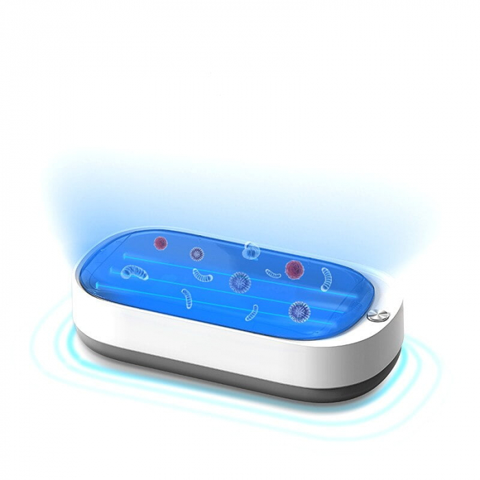 Sterilizator UV-C si UV-A SmartGSM cu Incarcare Wireless 15W si Difuzor Odorizant intern, Alb [3]
