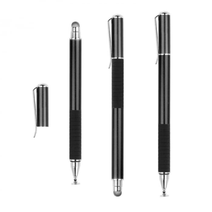 Stylus Touch Pen Universal, SmartGSM, Negru/Argintiu [2]