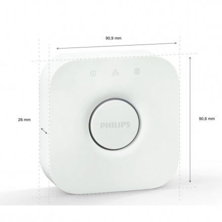 Bridge wireless Philips Hue, compatibil cu gama Hue, control iOS/Android, Apple Home Kit [4]