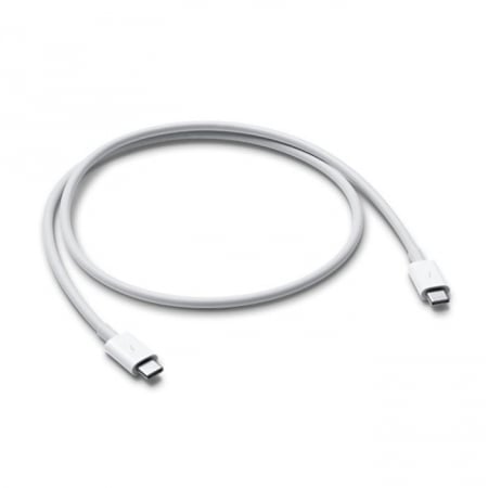 Cablu de date Apple Thunderbolt 3 (USB-C), 0.8 m, Alb, mq4h2zm/a [0]