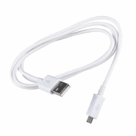Cablu de date si incarcare Original Samsung cu mufa Micro USB, 1m, Alb [1]