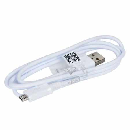 Cablu de date si incarcare Original Samsung cu mufa Micro USB, 1m, Alb [0]