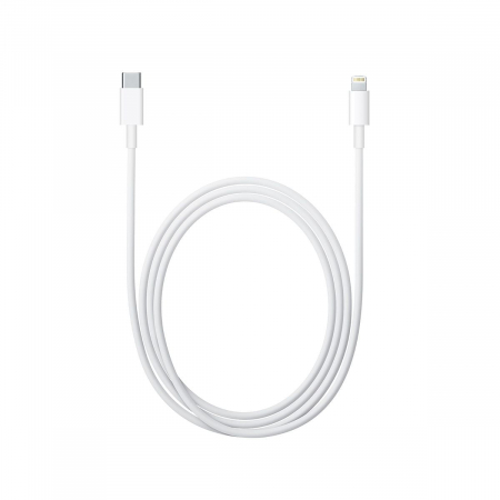 Cablu Lightning - Type C original Apple pentru transfer date si incarcare Fast Charge, 2m, Alb, MKQ42ZM/A [0]