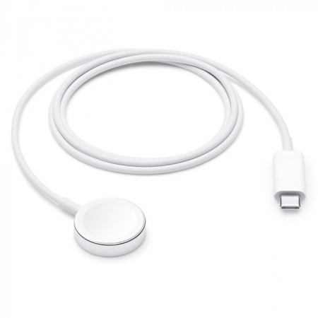 Cablu SmartGSM pentru incarcare Apple Watch, Type-C, 1m, alb [0]