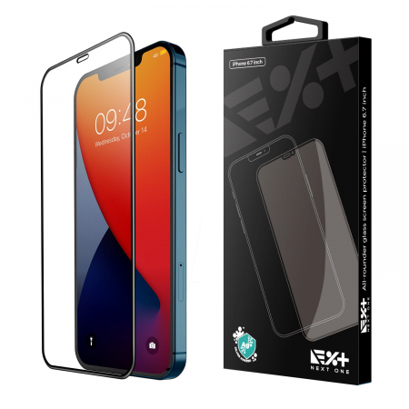 Folie de sticla Next One pentru Apple iPhone 12 Mini, Full Face 3D, Aplicator inclus [4]