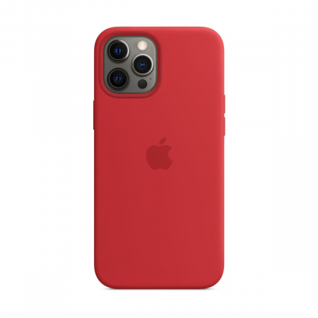 Husa din silicon Apple iPhone 12 Pro Max, MagSafe, Product RED, MHLF3ZM/A [4]