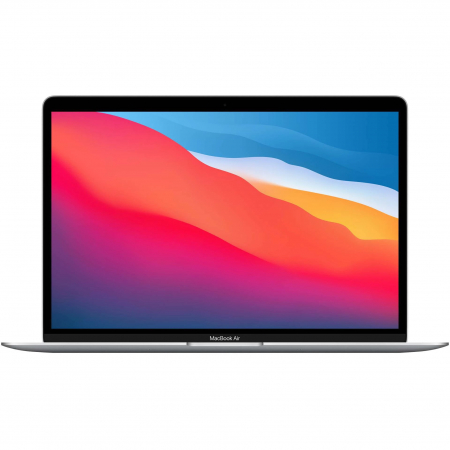 Laptop Apple MacBook Air 13-inch, procesor Apple M1, 8 nuclee CPU si 7 nuclee GPU, 8GB RAM, SSD 256GB, True Tone, Silver [0]