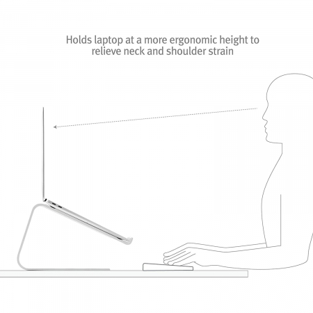 Stand Twelve South Curve SE pentru MacBook, Aluminiu, Alb [4]