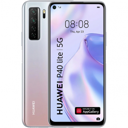 Telefon mobil Huawei P40 Lite, 5G, Dual SIM, 128GB, 6GB RAM, Space Silver [1]