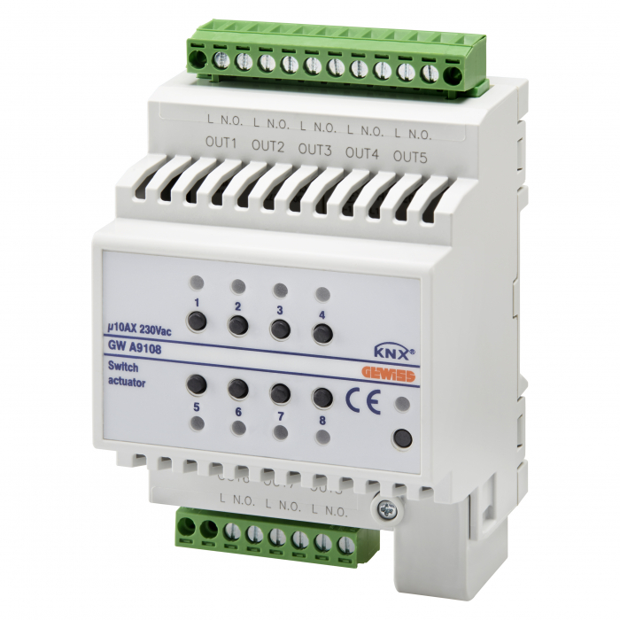 Actuator 8 canale KNX 4M Gewiss GWA9108 [1]