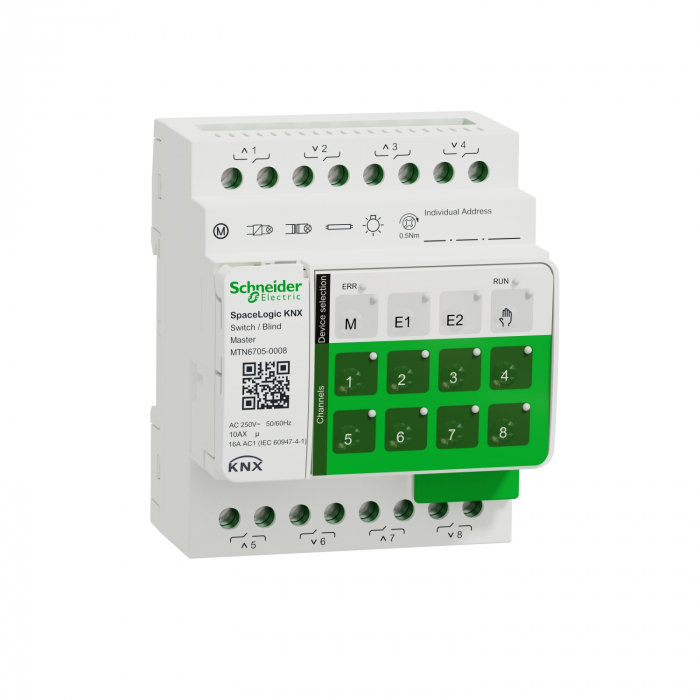 Actuator Master 8 canale SpaceLogic KNX Schneider MTN6705-0008 [1]