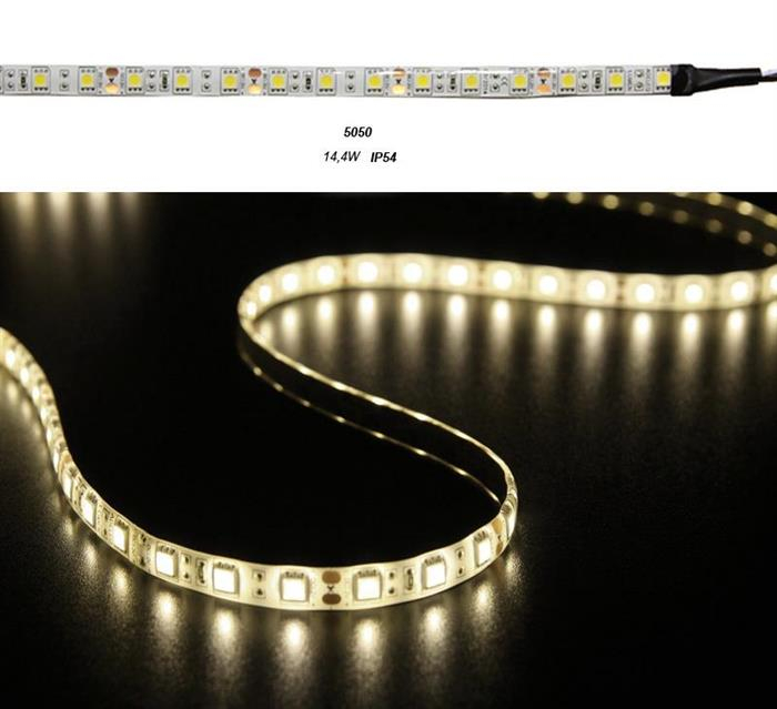 Banda LED 14.4W/m 12V IP54 lumina calda Lumen Adeleq 05-0811/cald [1]