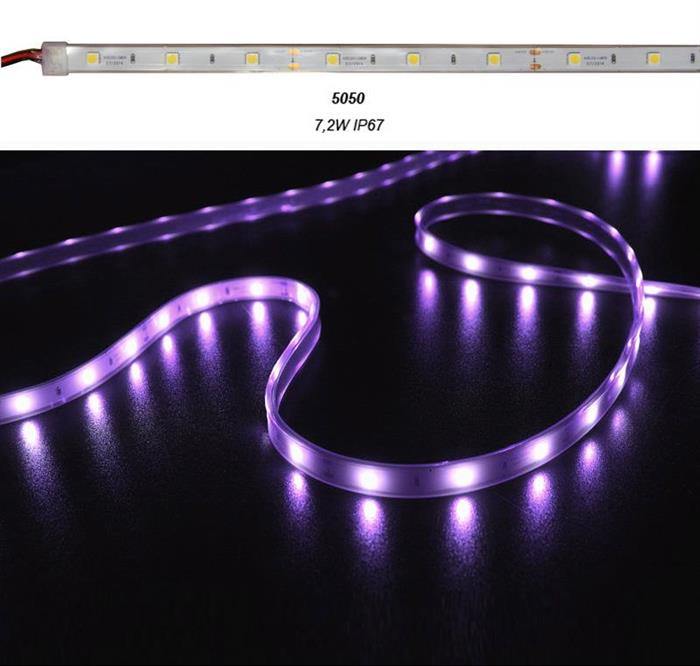 Banda LED 7.2W/m 12V IP67 RGB Lumen Adeleq 05-083/RGB [1]