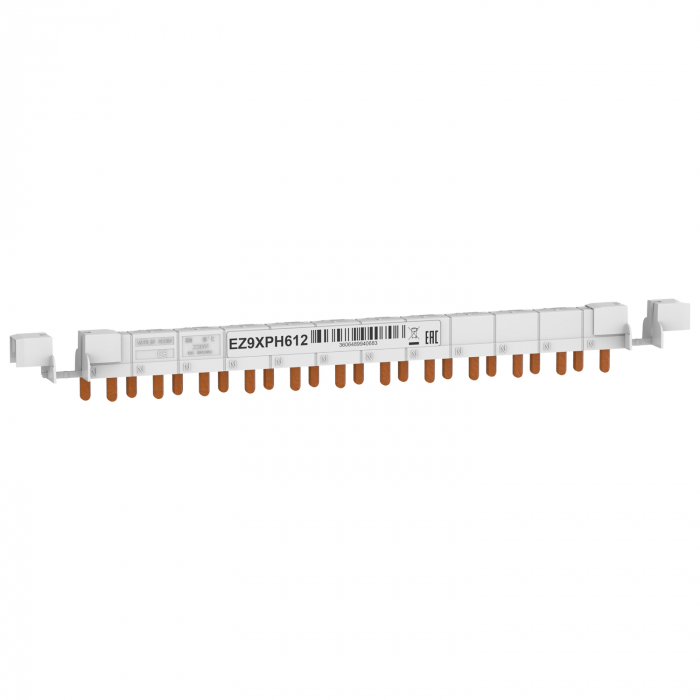 Bareta de alimentare 1P+N busbar pin 12M 63A Eazy9 Schneider EZ9XPH612 [1]